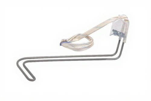 Elektromos csőfűtőbetét klímaberendezéshez AISI304 Ø6.5mm ~230V/180W L=430mm csatlakozó végekkel L=750mm és gyűrűkkel 2xØ6.5/Ø4.5mm