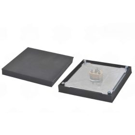   Elektromos főzőlap vendéglátóipari használatra 300x300 ~230V 4000W éles peremmel - hárompólusú csatlakozással (hőmérsékletvédő)