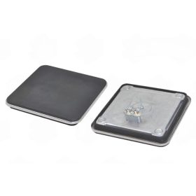   Elektromos főzőlap vendéglátóipari használatra 300x300 ~400V 3000W lekerekített élek RF gyűrűvel (hőmérséklet-védő)