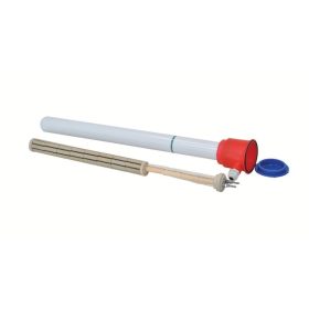   Elektromos kerámia fűtőbetét porcelán burkolatban csatlakozó sapkával Ø38mm ~400V 3000W L=1000mm