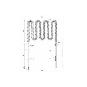 Elektromos csőfűtőbetét Aisi Ø8.1mm ~230V 1200W OZON