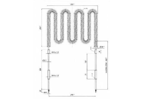 Elektromos csőfűtőbetét Aisi Ø8.1mm ~230V 1200W OZON