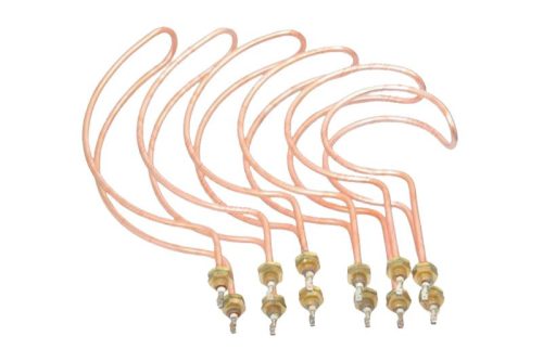 Elektromos csőfűtőbetét desztillátorhoz sarló M16 Cu Ø8.1mm ~230V 2700W NAGY KOMPLETT