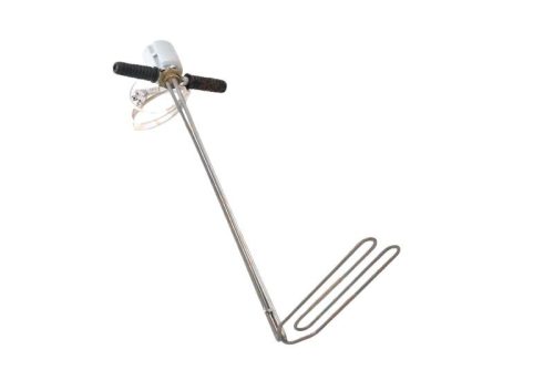 Elektromos csőfűtőbetét vízmelegítőhöz SIKA R5/4" Aisi304 Ø8.1 ~230V 1500W Szonda Ø10x800mm, termoszabályozó IP44, kábellel és csatlakozóval