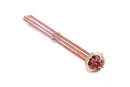 Elektromos csőfűtőbetét kazánhoz R5/4" Cu Ø8.1mm ~ 3x230V 6000W L=370mm