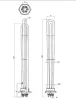 Elektromos csőfűtőbetét kazánhoz R5/4" Cu Ø8.1mm ~ 3x230V 6000W L=370mm