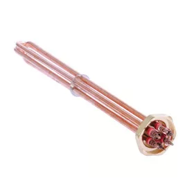   Elektromos csőfűtőbetét kazánhoz R5/4" Cu Ø8.1mm ~ 3x230V 9000W L=330mm