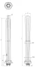 Elektromos csőfűtőbetét kazánhoz R6/4" Cu Ø8.1mm ~ 3x230V 9000W L=330mm