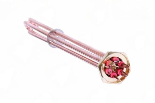 Elektromos csőfűtőbetét kazánhoz R6/4" Cu Ø8.1mm ~ 3x230V 6000W L=440mm