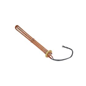   Elektromos csőfűtőbetét kazánhoz réz Ø8.1mm ~ 3x230V 9000W L=420mm szilikon vezeték FEKETE 2.5 Lk=400mm