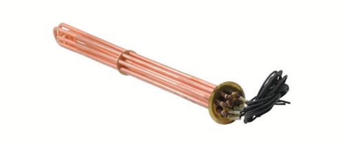 Elektromos csőfűtőbetét kazánhoz Mikoterm ST Cu Ø8.1mm ~ 6x230V 18000W L=700mm szilikon vezeték 2.5 Lk=1000mm