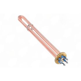   Elektromos csőfűtőbetét kazánhoz Ei FIBER Cu Ø6.5mm ~ 3x230V 6000W L=380mm