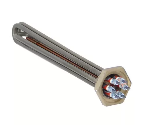 Elektromos csőfűtőbetét kazánhoz R5/4" Aisi 316L Ø8.1mm ~400V 4000W L=260mm típusú