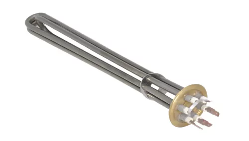 Elektromos csőfűtőbetét kazánhoz Ei Aisi 316L Ø8.1mm ~ 3x230V 6000W L=330mm