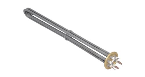 Elektromos csőfűtőbetét kazánhoz Ei Aisi 316L Ø8.1mm ~ 3x230V 9000W L=380mm