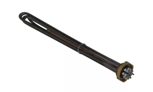 Elektromos csőfűtőbetét kazánhoz R5/4" Aisi 316L Ø8.1mm ~ 3x230V 6000W L=420mm Szonda Ø10x320mm