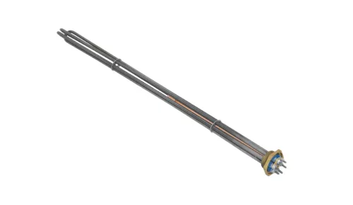 Elektromos csőfűtőbetét kazánhoz R5/4" Aisi 316L Ø8.1mm ~ 3x230V 9000W L=600mm Szonda Ø10x350mm