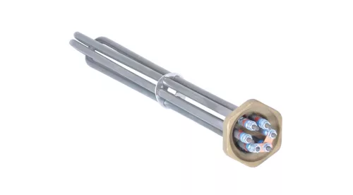 Elektromos csőfűtőbetét kazánhoz R6/4" Aisi 316L Ø8.1mm ~ 3x230V 6000W L=600mm