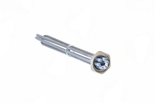 Elektromos csőfűtőbetét kazánhoz R6/4" Aisi 316L Ø8.1mm ~ 3x230V 9000W L=330mm