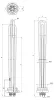 Elektromos csőfűtőbetét kazánhoz R6/4" Aisi 316L Ø8.1mm ~ 3x230V 9000W L=380mm Szonda Ø10x290mm