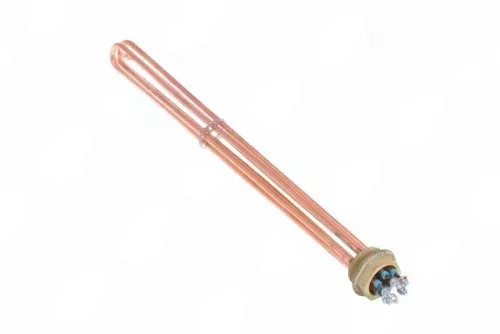 Elektromos csőfűtőbetét kazánhoz OK41 R5/4" Cu Ø8.1mm 3x~230V 12000W L=430mm klingerit tömítéssel
