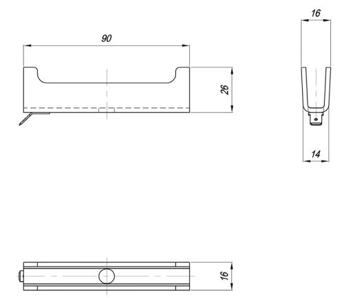 Kontra karima retesz horganyzott Fe/Zn