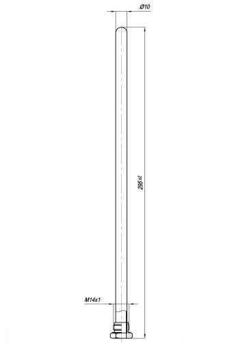 Kis M14x1 Ø10x130 mm