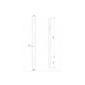   Elektromos csőfűtőbetét pellet gyújtó Aisi 304 Ø6.5mm 230V 400W