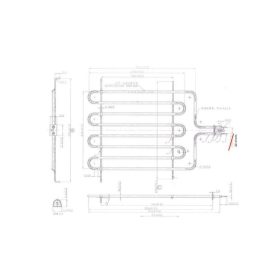   Elektromos csőfűtőbetét grillezőhöz Aisi 304 Ø6.5 mm ~230 V 1800 W