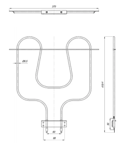 Elektromos csőfűtőbetét GORENJE NT Lplo tűzhelyhez Aisi 304