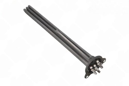 Elektromos csőfűtőbetét mosogatógéphez Aisi 316L Ø8.1mm 3x~230V 9000W L=380mm Szonda Ø8x200mm
