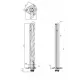 Elektromos csőfűtőbetét Aisi INC 800 Ø8.5mm 3x~230V 4500W L=350mm Szonda Ø8x300mm