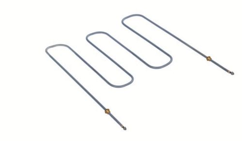 Elektromos csőfűtőbetét pizza sütőhöz Aisi 304 Ø8.1mm ~ 230V 1500W M4 csavaros csatlakozó