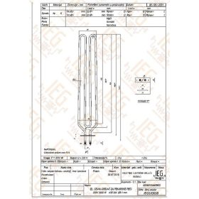   Elektromos csőfűtőbetét sütőkemence csőfűtőbetét Aisi 304 Ø8.1mm ~ 230V 3000W