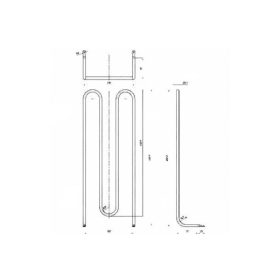   Elektromos csőfűtőbetét Aisi grillezőhöz Aisi Ø8.1 mm ~230 V 1500 W