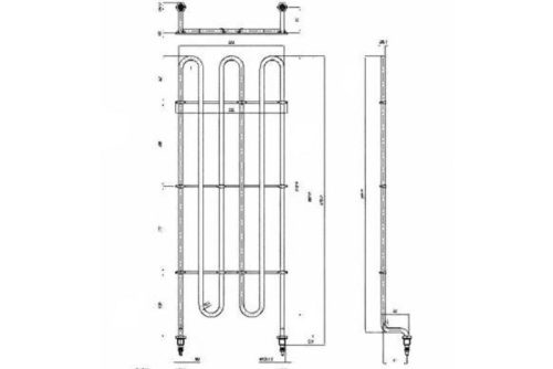 Elektromos csőfűtőbetét grillezőhöz Aisi 304 Ø8.1 mm ~230 V 3000 W