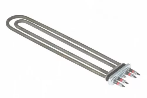 Elektromos csőfűtőbetét mosógéphez Aisi 316L Ø8.1mm ~2x230V 4000W L=350mm