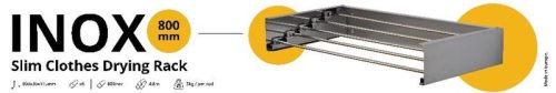 Fali INOX szárító 800mm hosszú