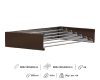 Fali szárító INOX 800mm hosszú műanyag borítású barna szín