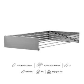 Fali INOX szárító 1000mm hosszú