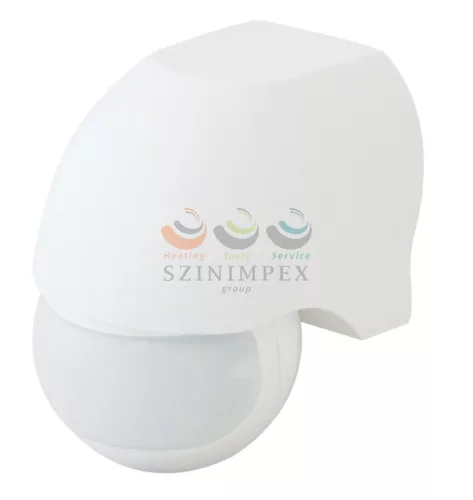 TRACON mozgásérzékelő falra 12 m/előre 180° PIR 1000 W 230 V fehér IP44 TMB-112
