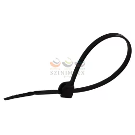   TRACON kötegelő fémnyelves 293 mm x 4,8 mm fekete műanyag belsőfogas 78 mm-max.kötegátmérő TU293