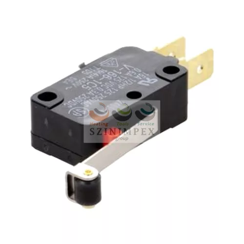 OMRON V-166-1C5 mikrokapcsoló hosszú lemezkar-görgős műanyag 1-v 4 A/AC15/230 V IP40 csúszó érintkező