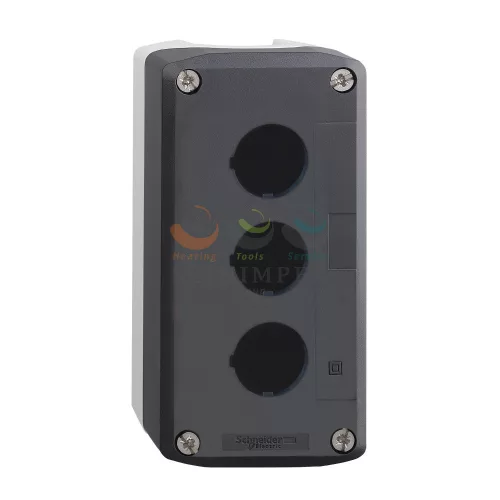 Schneider Electric harmony XALD nyomógomb tokozat, üres, 3 kivágás