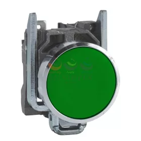   Schneider Electric harmony komplett fém nyomógomb, Ø22, visszatérő, 1NO, zöld