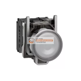   Harmony komplett fém LED világító nyomógomb, Ø22, visszatérő, 1NO+1NC, 24VAC/DC, fehér