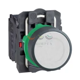   Schneider Electric harmony komplett műanyag nyomógomb, Ø22, visszatérő, 1NO+1NC, fehér