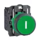 Schneider Electric harmony komplett műanyag nyomógomb, Ø22, visszatérő, 1NO, fehér, "I"