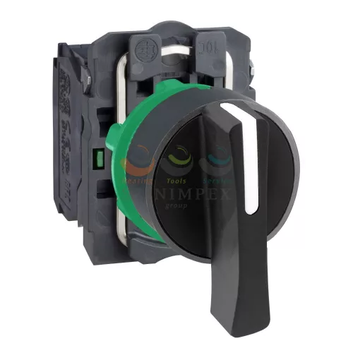 Schneider Electric harmony komplett műanyag választókapcsoló, Ø22, meghosszabbított fogantyú, 3 állású, 1NO