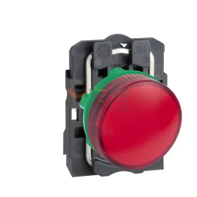   Schneider Electric harmony komplett műanyag BA9s foglalatos jelzőlámpa, Ø22, 250 V, piros